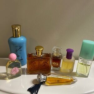- Vintage Parfum cologne lot some unknown comes as shown 7 bottles all mos…